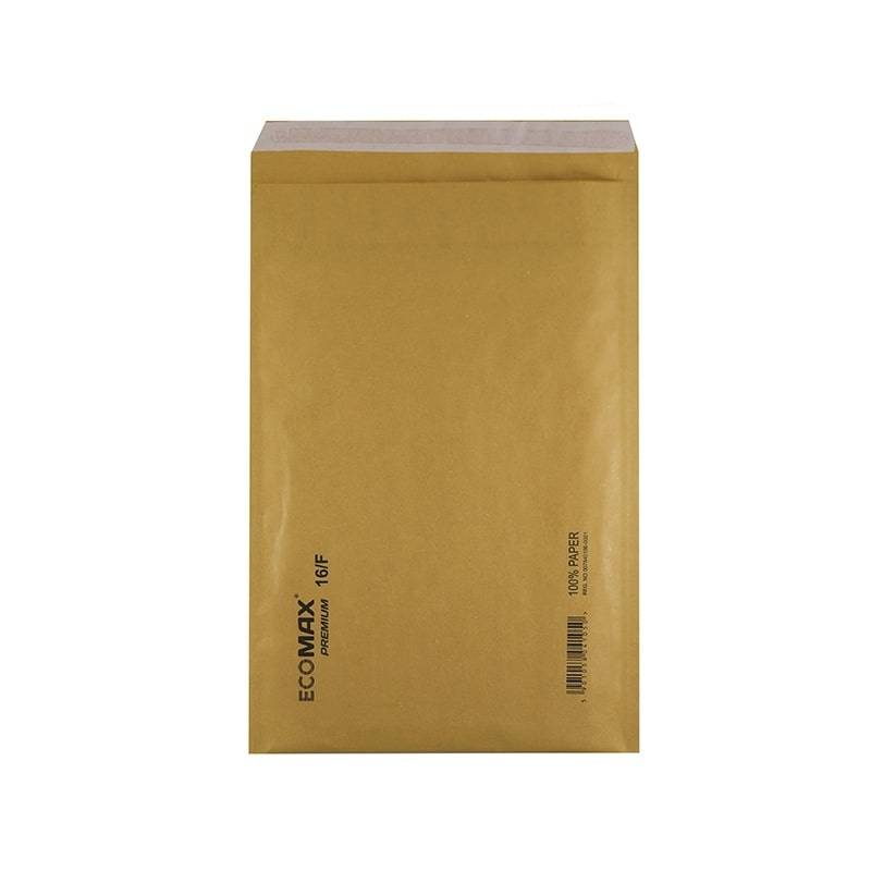Ecomax 100% papir boblekonvolutter 240x350mm No. 16/F FSC brun