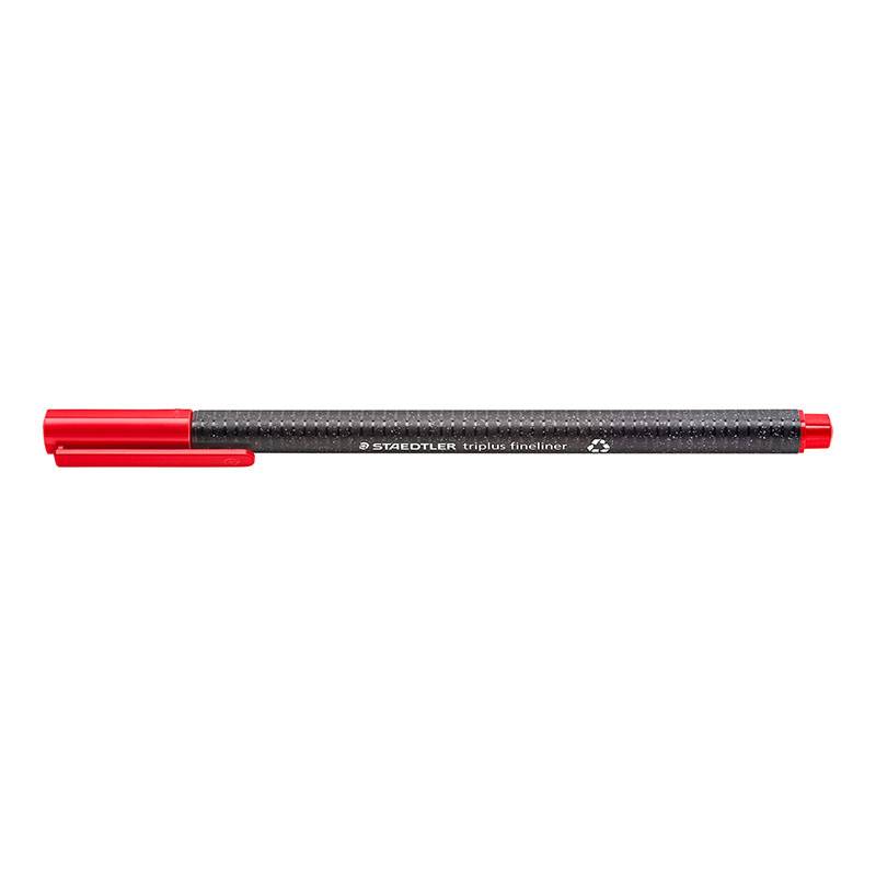 Staedtler fineliner triplus 0,3mm 334 R-3 genanvendt plast rød