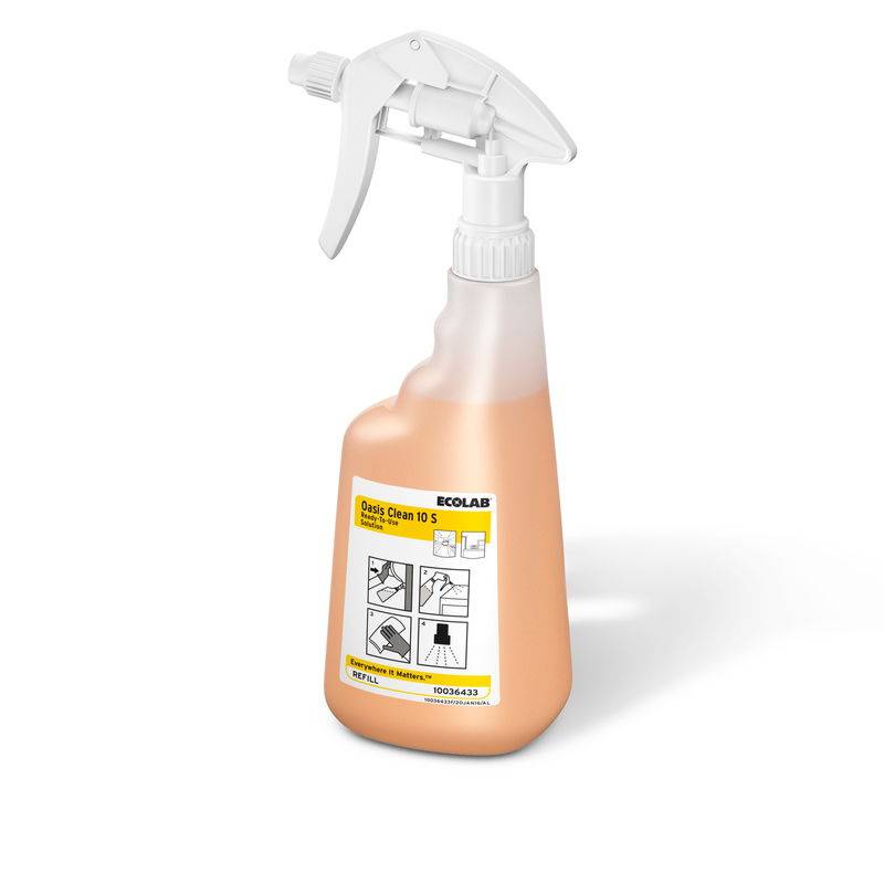 Flaske tom til Ecolab Oasis Clean 10S BTL 650ml