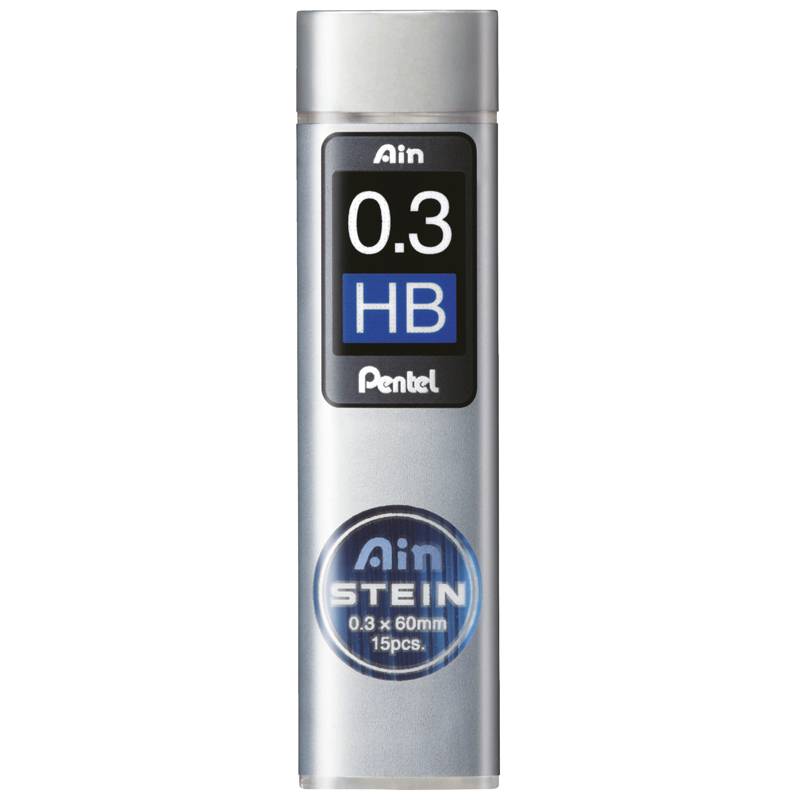 Pentel miner 0,3mm HB recycled, etui a 15 stk