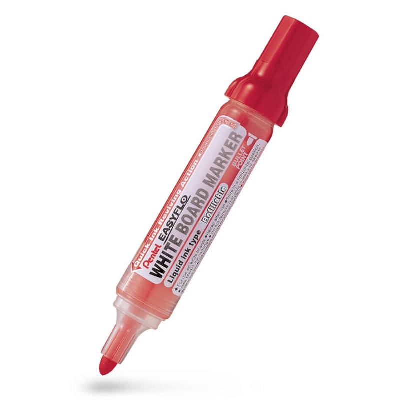 Pentel Easyflo whiteboardmarker 3mm rød