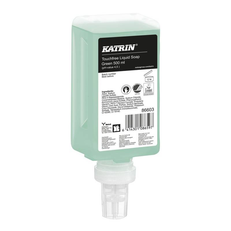 Katrin Green flydende s&aelig;be 86603 med parfume 500ml gr&oslash;n