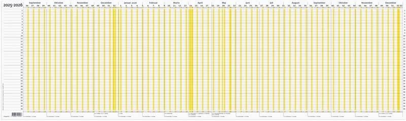 Mayland 2025/2026 Ferie Planner 100x29,7cm 26104000