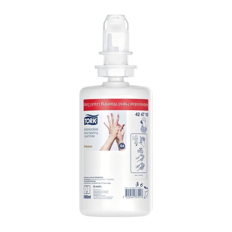 Tork S4 Premium antimikrobiel s&aelig;be 1000ml 424710