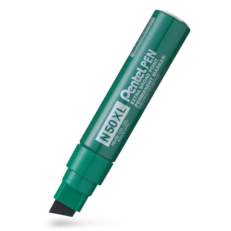 Pentel N50XL-D marker med skrå spids 8-15mm grøn