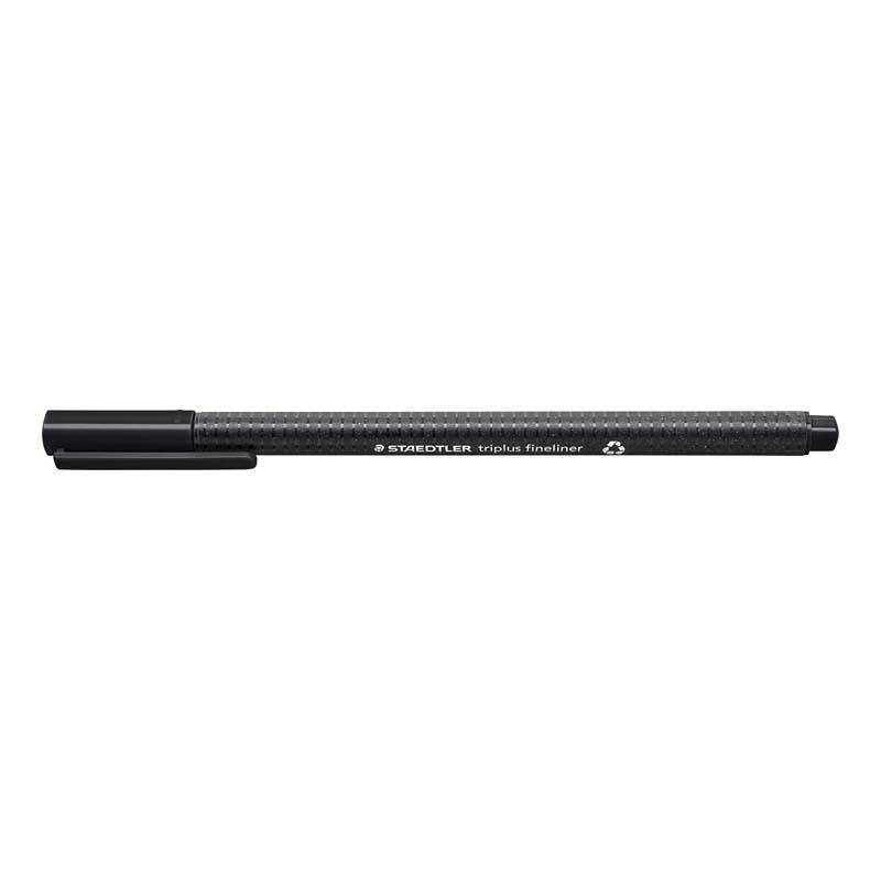 Staedtler fineliner triplus 0,3mm 334 R-3 genanvendt plast sort