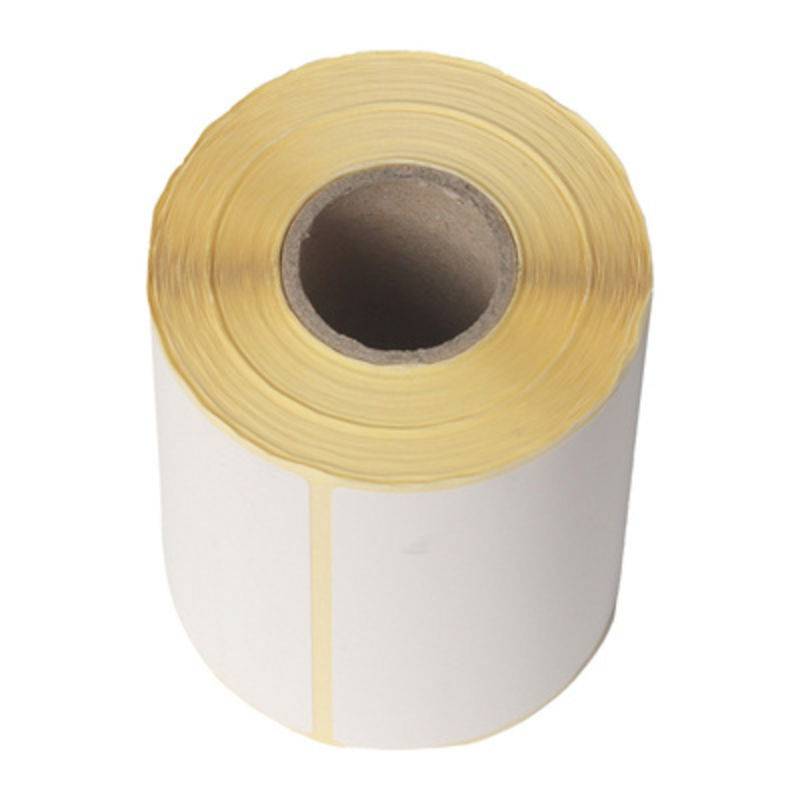 Termoetiket ECO uden tryk 100x150mm &Oslash;40mm hvid, 400 stk