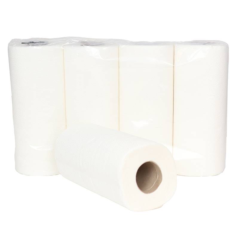 Cleanline køkkenrulle 2-lags 16 meter hvid, pakke a 32 ruller