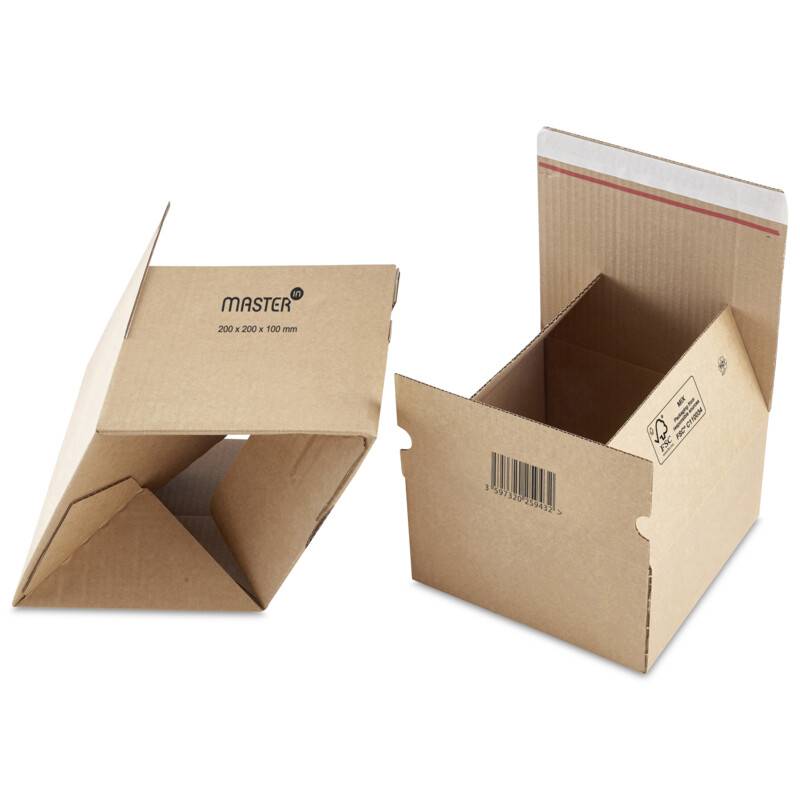 Office Webæske med Peel & Seal 430x310x200mm brun