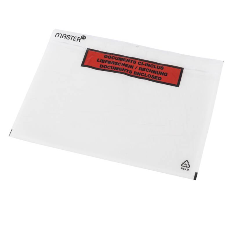 Følgeseddelslomme miljøvenlig 240x162mm C5 med tryk