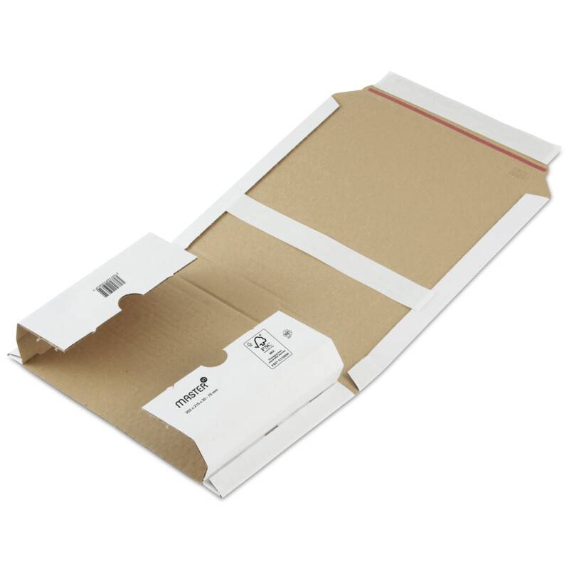 Office bogomslag 325x250x20-75mm hvid