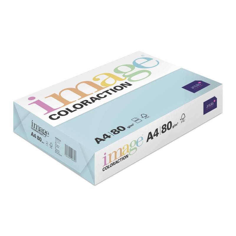 Image Coloraction kulørt kopipapir A4 80g MB30 Medium Blue Bermuda