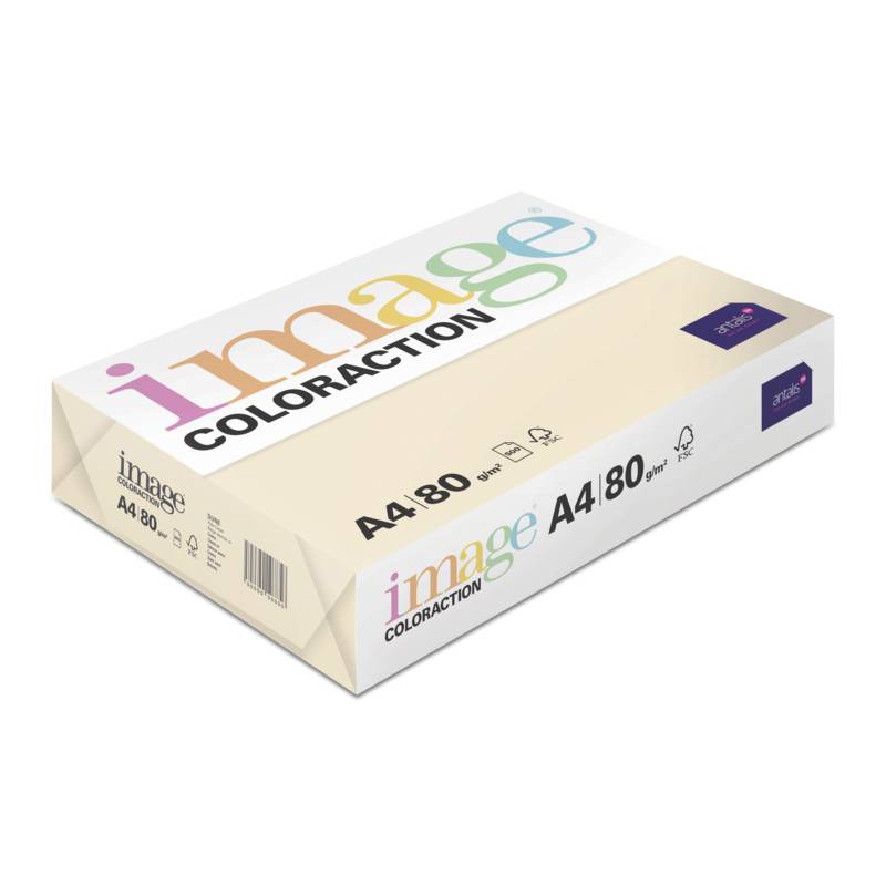 Image Coloraction kulørt kopipapir A4 120g CR20 Cream Dune
