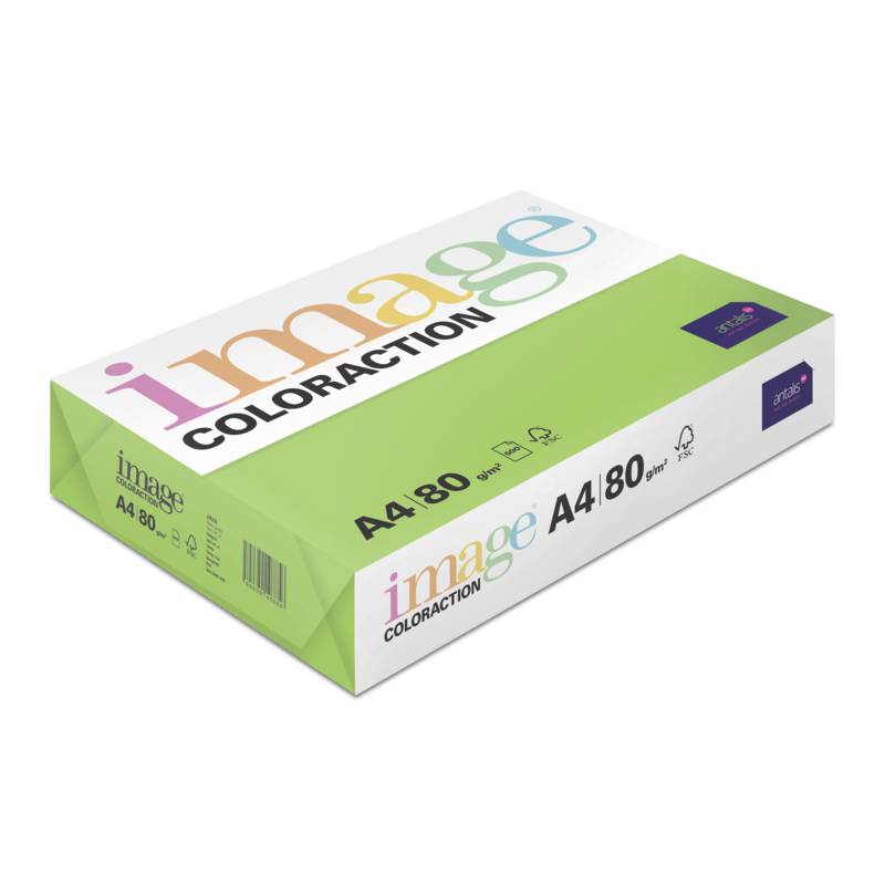 Image Coloraction kulørt kopipapir A4 80g MA42 Spring Green Java