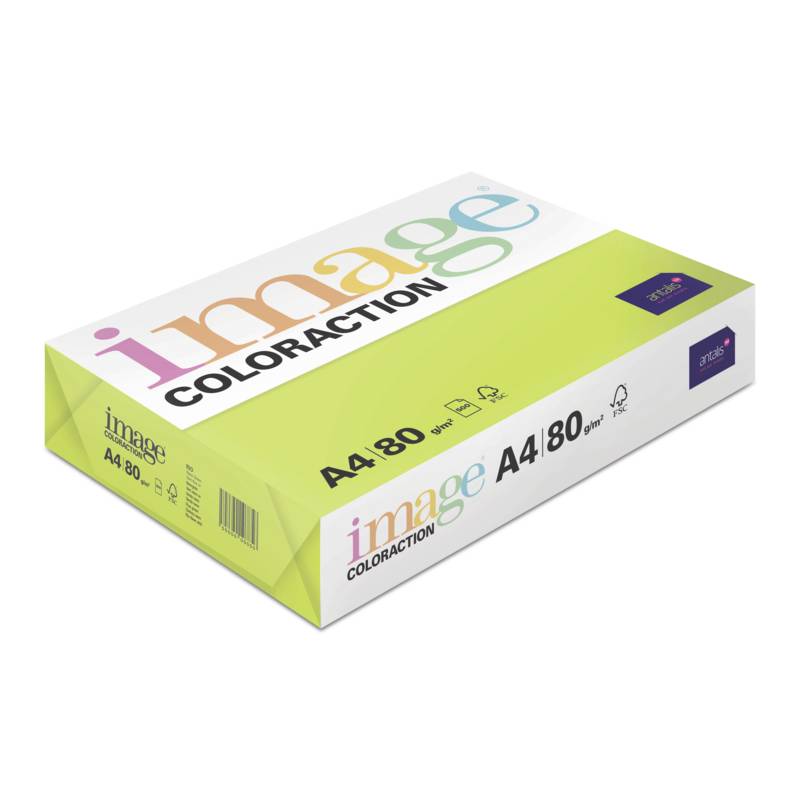 Image Coloraction kulørt kopipapir A4 80g NEOGN Neon Green Rio