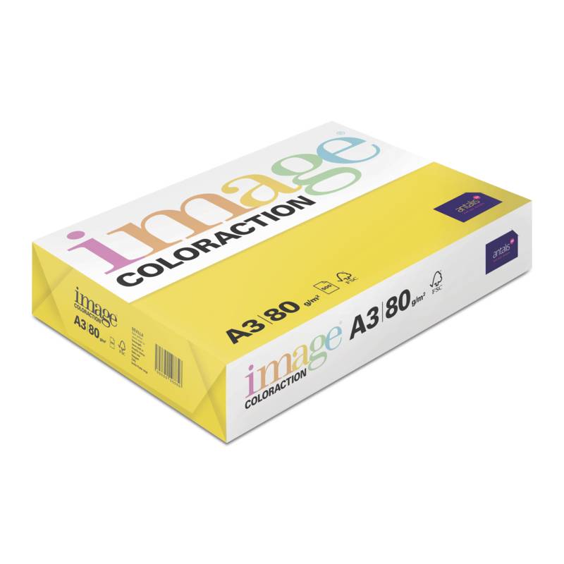 Image Coloraction kulørt kopipapir A3 80g IG50 Mustard Sevilla