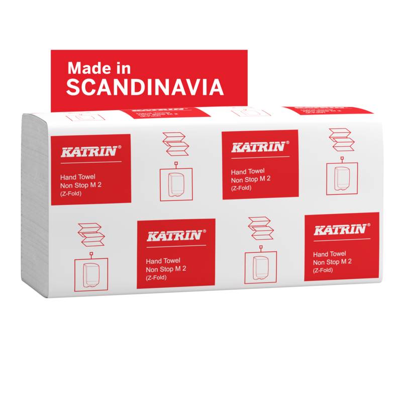 Katrin Classic papirh&aring;ndkl&aelig;der i ark 2 lags 100521 hvid