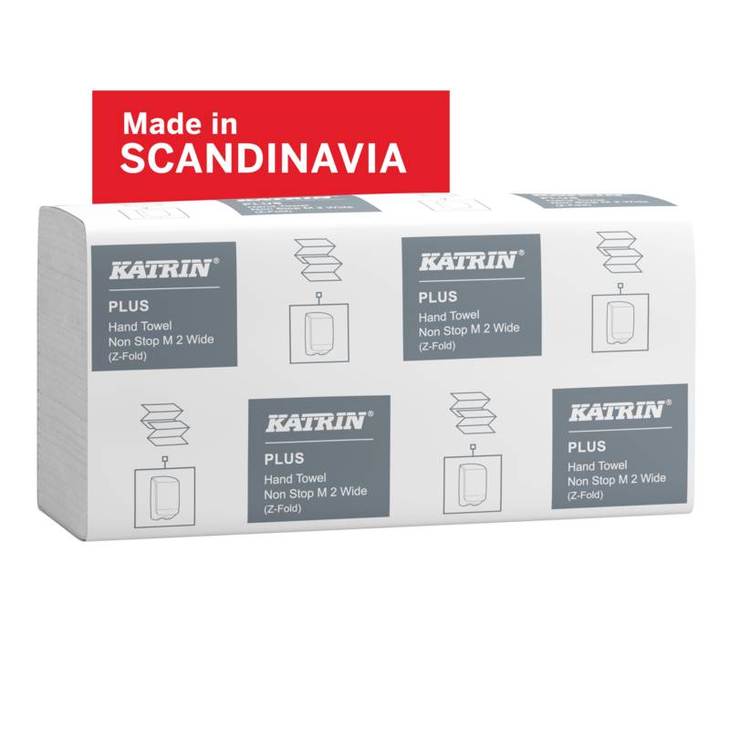 Katrin Plus papirh&aring;ndkl&aelig;der i ark 2 lags 100576 hvid