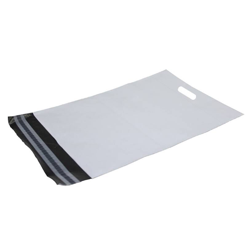 BNT forsendelsesposer PE med håndtag 400x600mm hvid