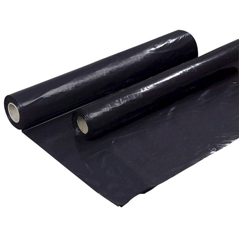 Afdækningsplastik 2x50 meter 0,07mm PE sort