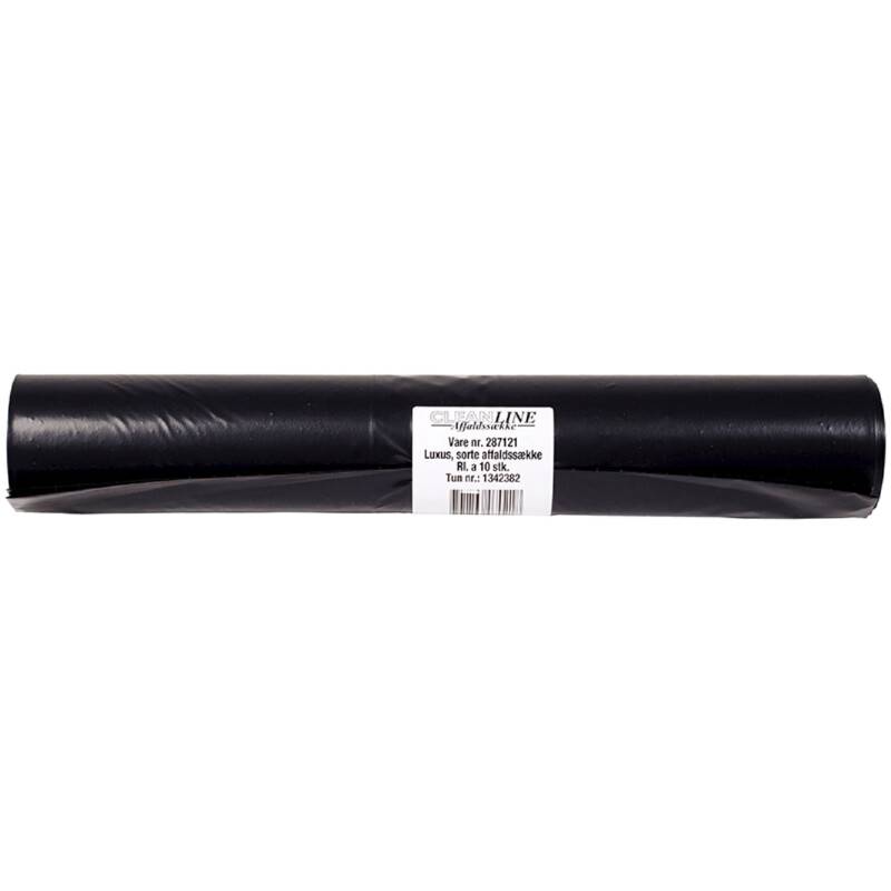 Affaldssække plastik Luxus 700x1100mm 100 liter 55my sort