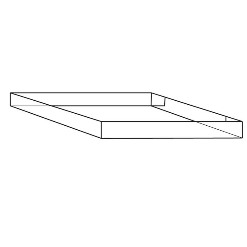 Master'In Containerbund/-top 800x600x100mm 4mm brun