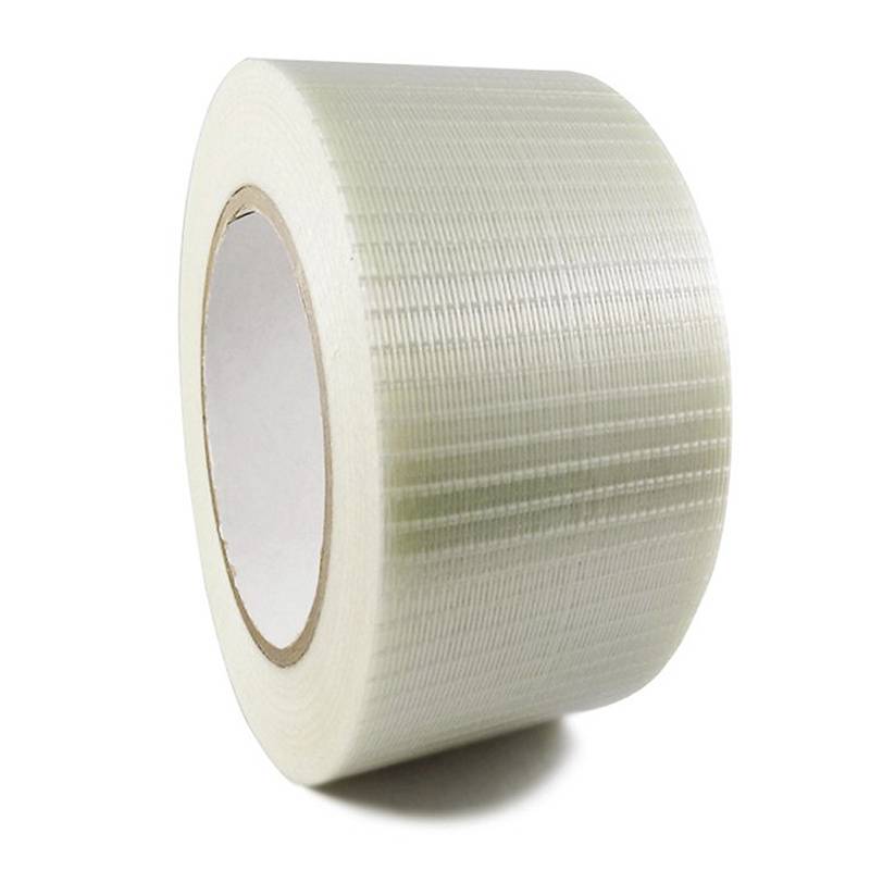 Tape krydsfiberarmeret PP 25mmx50m hvid