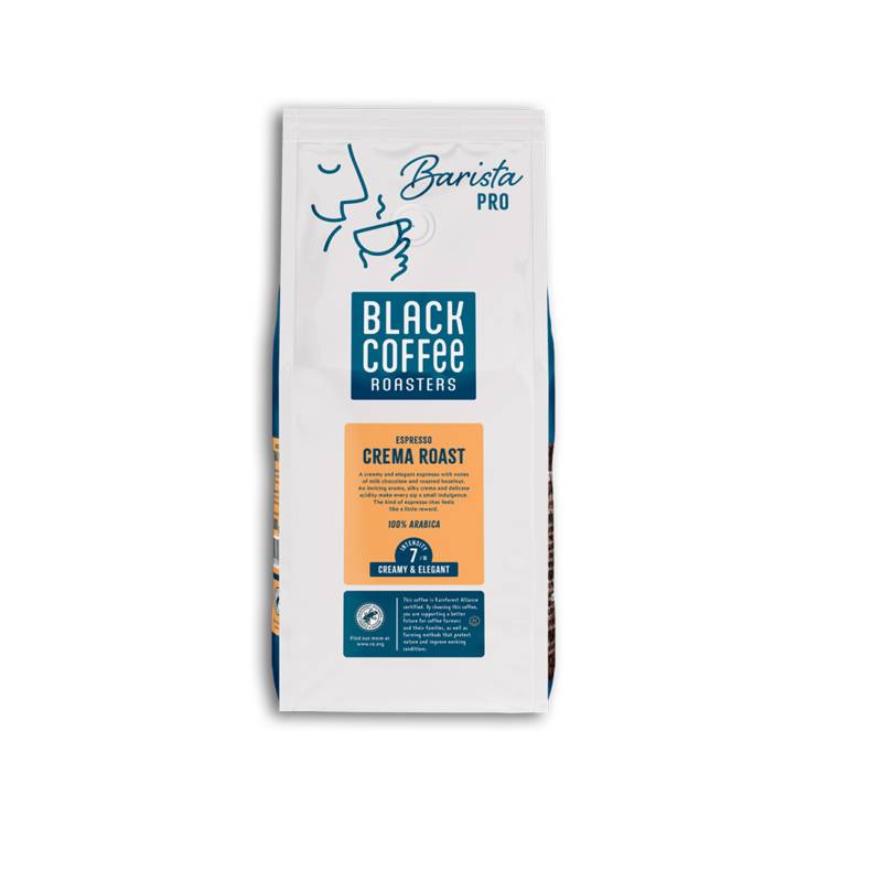 BKI Black Coffee Roasters Gold Espresso hele bønner Rainforest 1kg