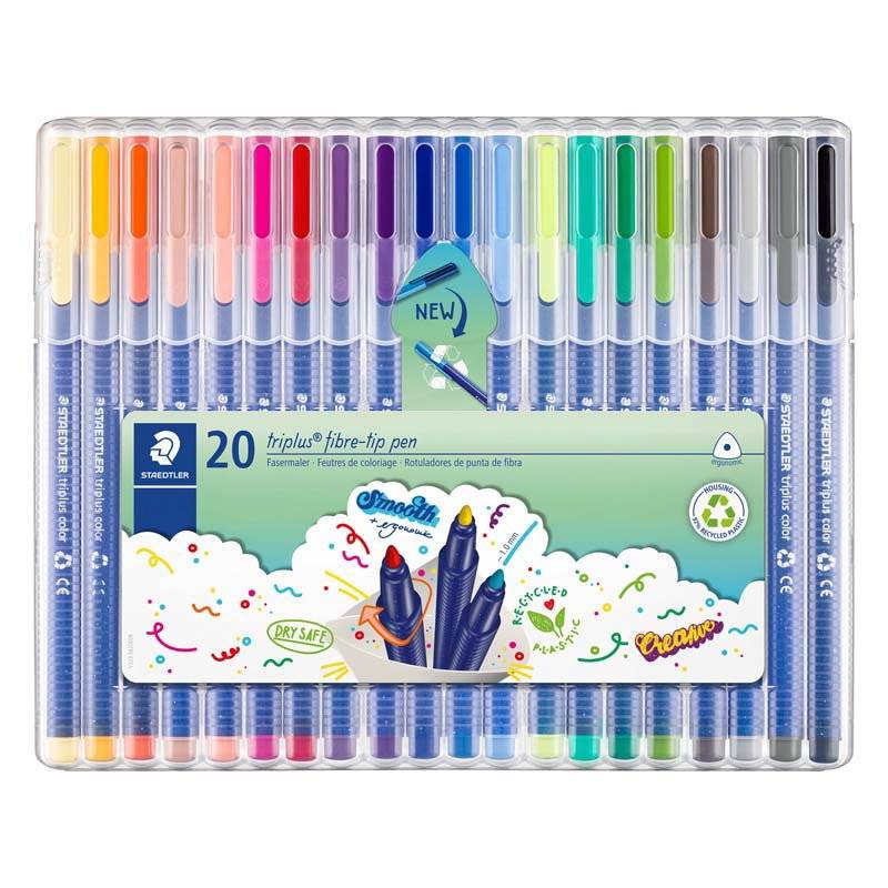 Staedtler triplus marker, 20 farver