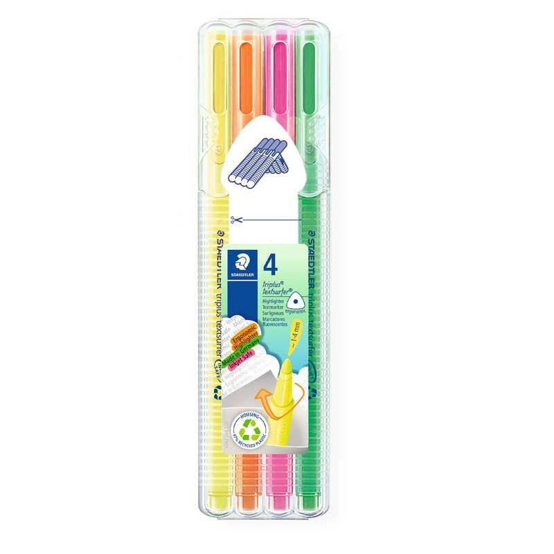 Staedtler 362 Triplus tekstmarker 1-4mm, s&aelig;t a 4 stk