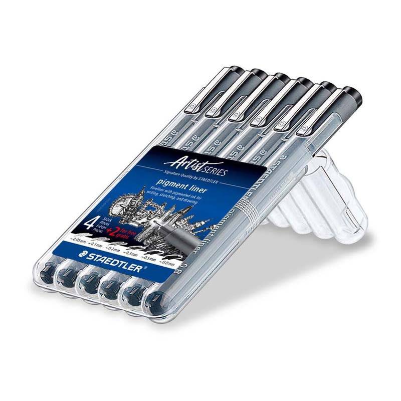 Staedtler Pigmentliner 0,05/0,1/0,2/0,3/0,5/0,8mm sort