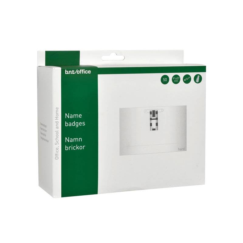 Office kongresm&aelig;rker med clips og n&aring;l 57x91mm