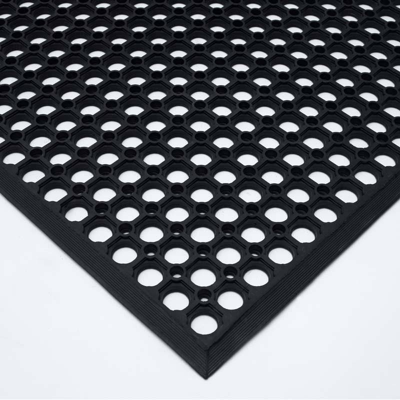 Matting Yoga Light skrabe- og t&oslash;rrem&aring;tter 91x152cm sort
