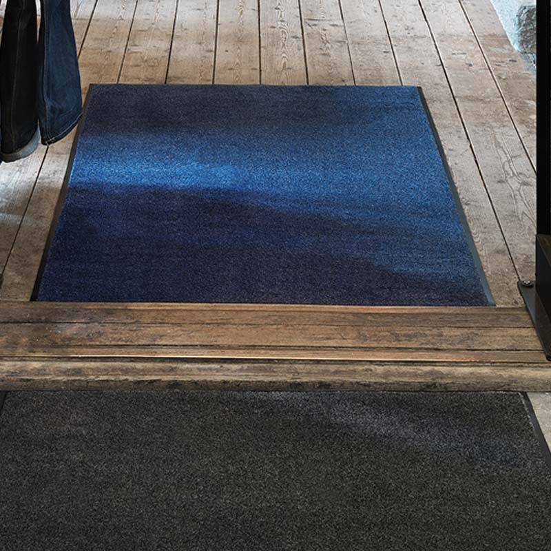 Solett skrabe- og tørremåtter 8mm med kantliste 60x80cm grå