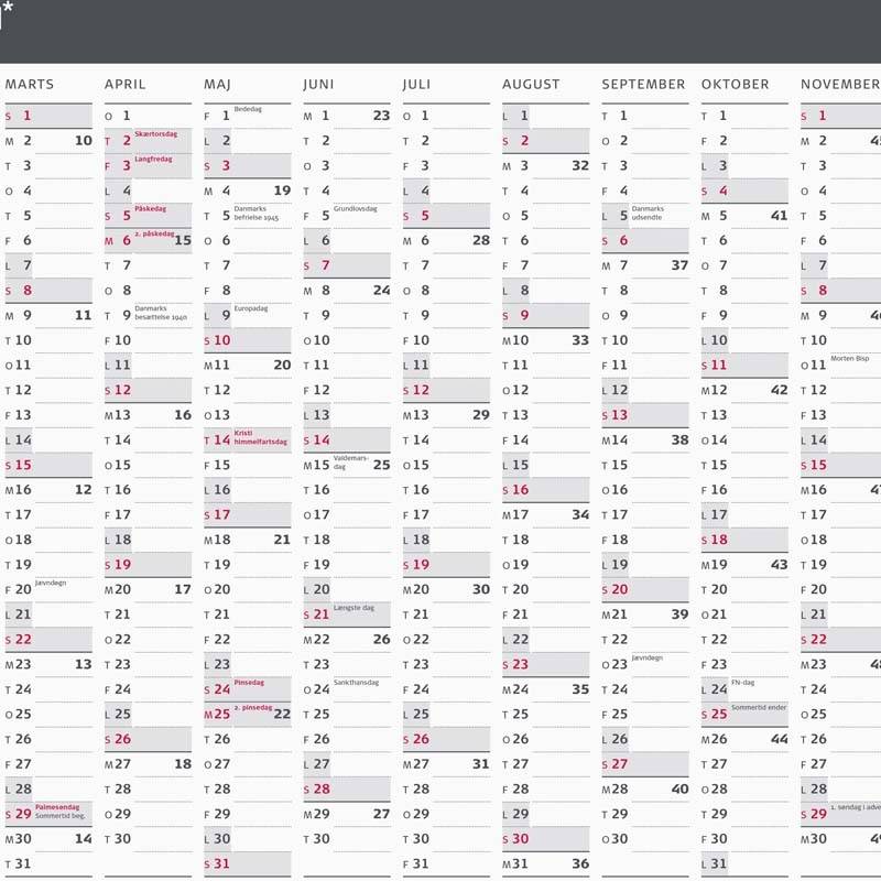 Mayland 2026 kontorkalender Moderne A3 1x13 mdr. 26063300