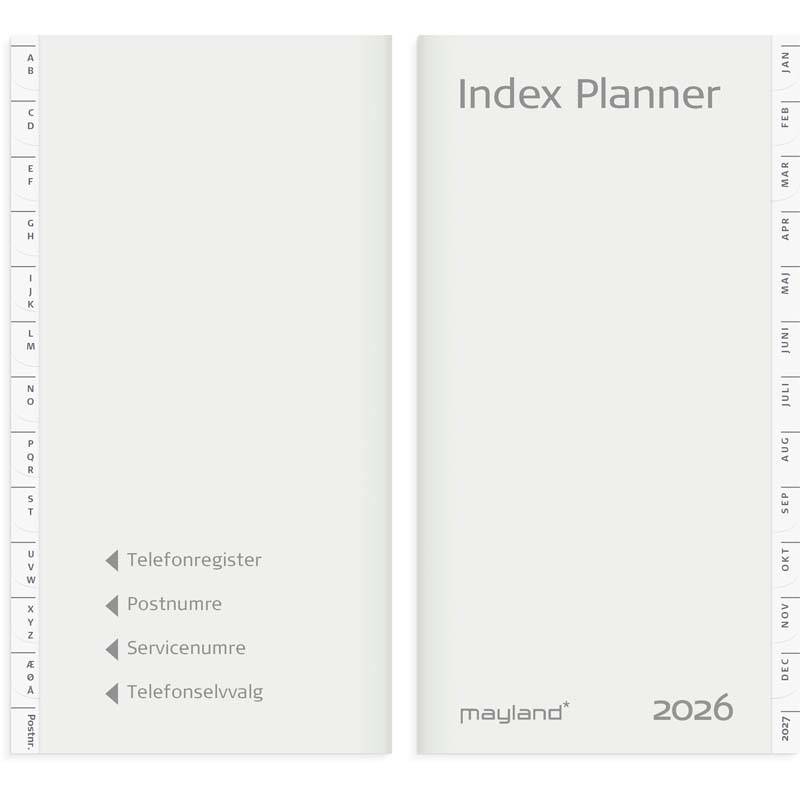 Mayland 2026 Index Planner månedskalender REFILL 26095100