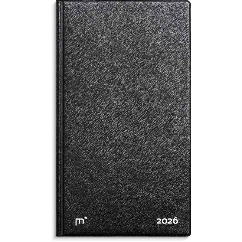 Mayland 2026 City Week Planner tværformat sort vinyl 26178000