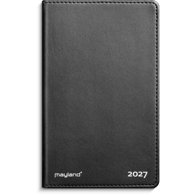 Mayland 2027 noteringskalender i kunstskind sort 27180000