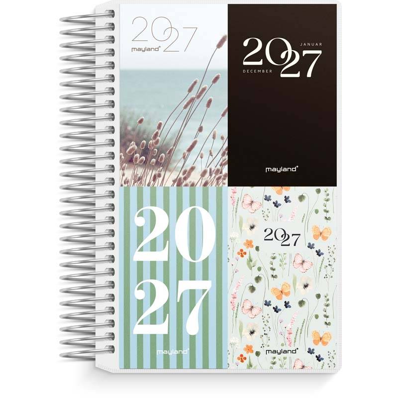 Mayland 2027 Mini dagskalender 8x12,6cm med 4 illustrationer 27230500