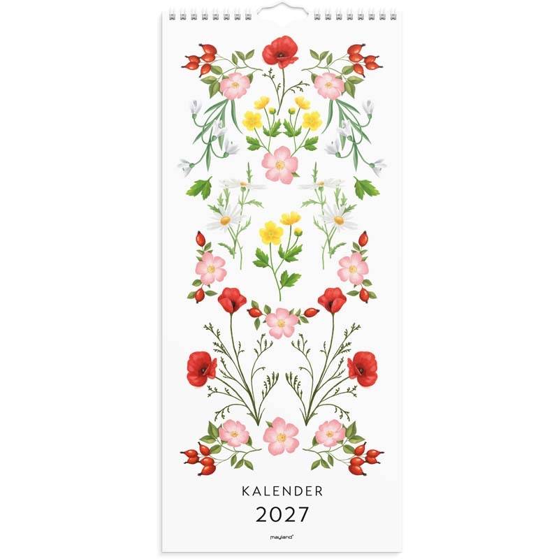 Mayland 2027 Floral Delicate flowers v&aelig;gkalender 19x43cm 27066110