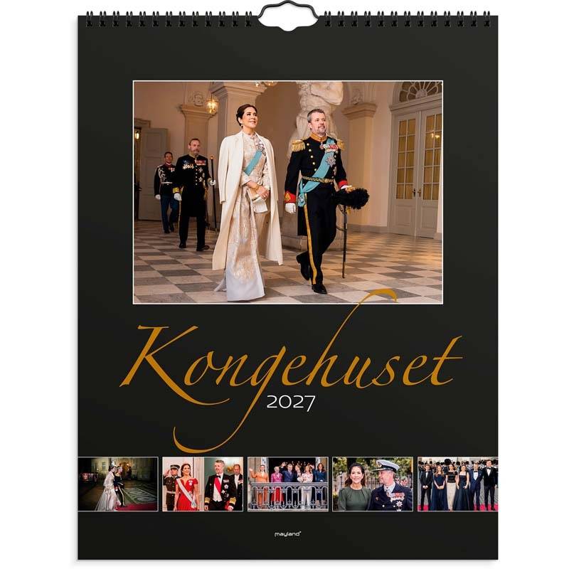 Mayland 2027 v&aelig;gkalender Kongehuset 29,5x39cm 27066210