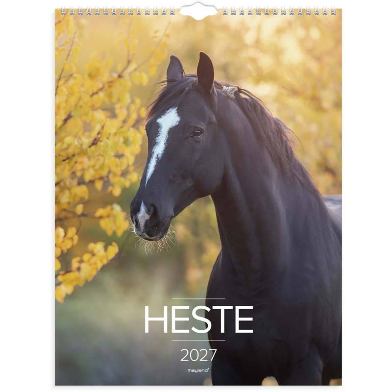 Mayland 2027 v&aelig;gkalender Heste 29,5x39cm 27066310