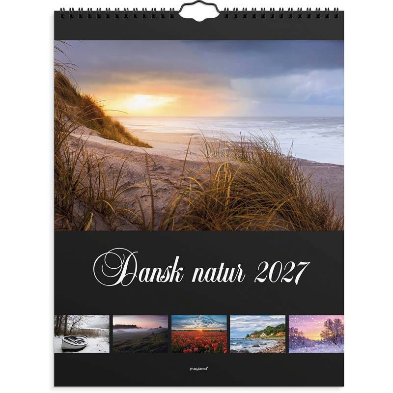 Mayland 2027 v&aelig;gkalender Dansk natur 29,5x39cm 27066650