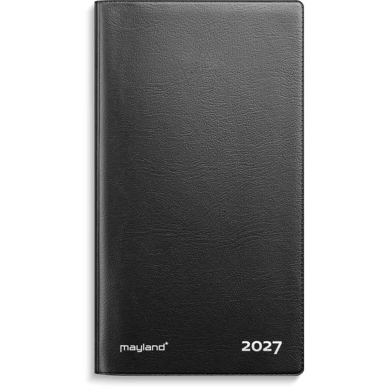 Mayland 2027 Index Planner 8,8x16,6cm sort vinyl 27090000