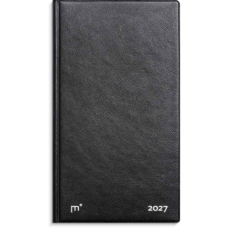 Mayland 2027 City Diplomat planner 9,5x16,8cm vinyl sort 27178000