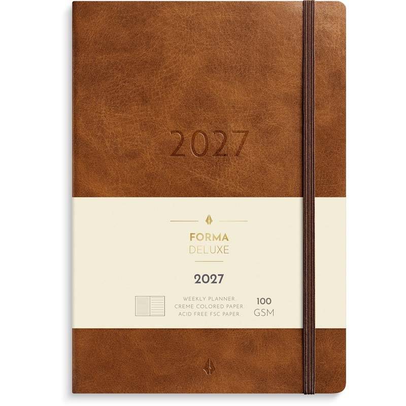 Mayland 2027 Forma Deluxe ugekalender A5 brun 27200630