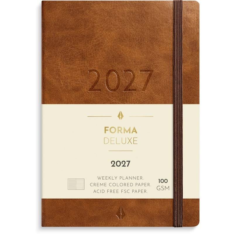 Mayland 2027 Forma Deluxe ugekalender A6 brun 27201410