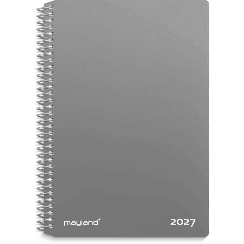 Mayland 2027 ugekalender tv&aelig;rformat PP-plast gr&aring; 27202000
