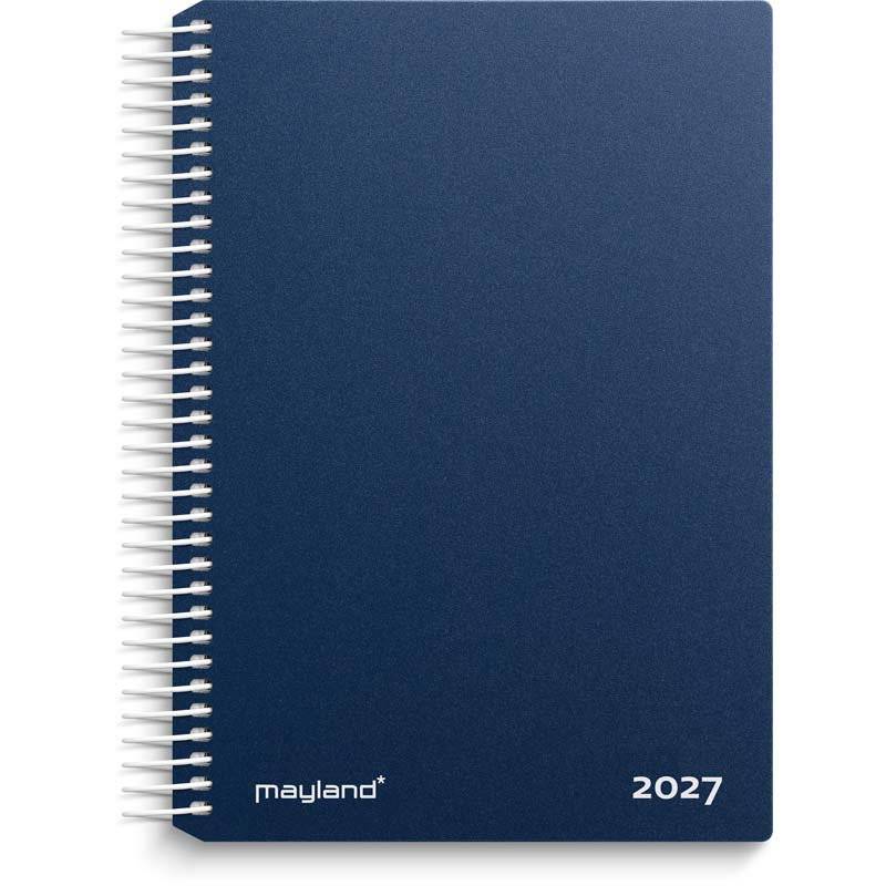 Mayland 2027 dagkalender PP-plast bl&aring; 27210020