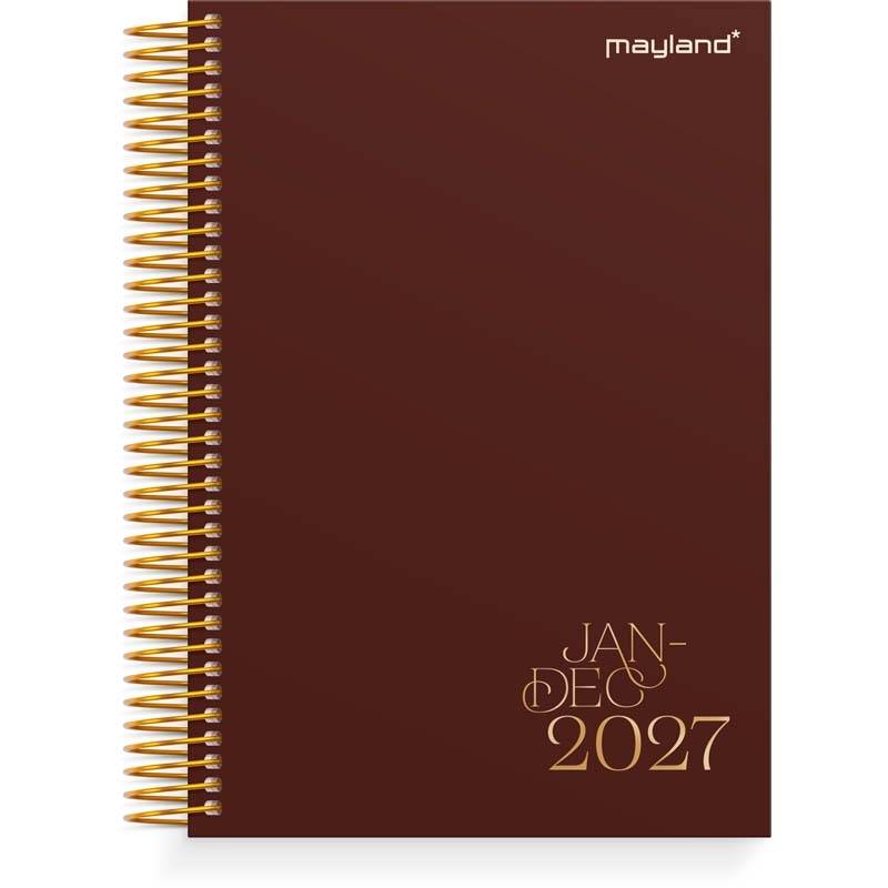Mayland 2027 dagkalender soft touch bordeaux 27210050
